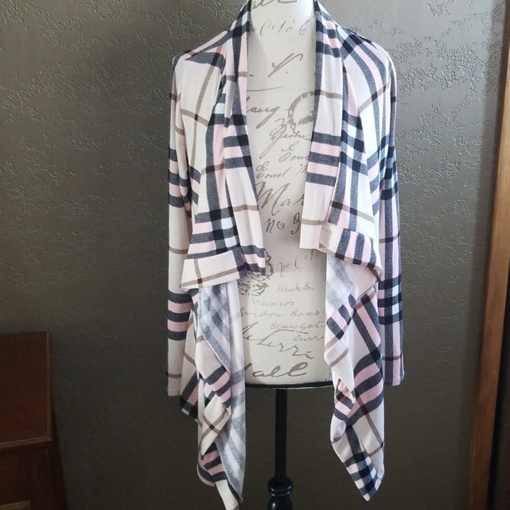 Plaid cardigan